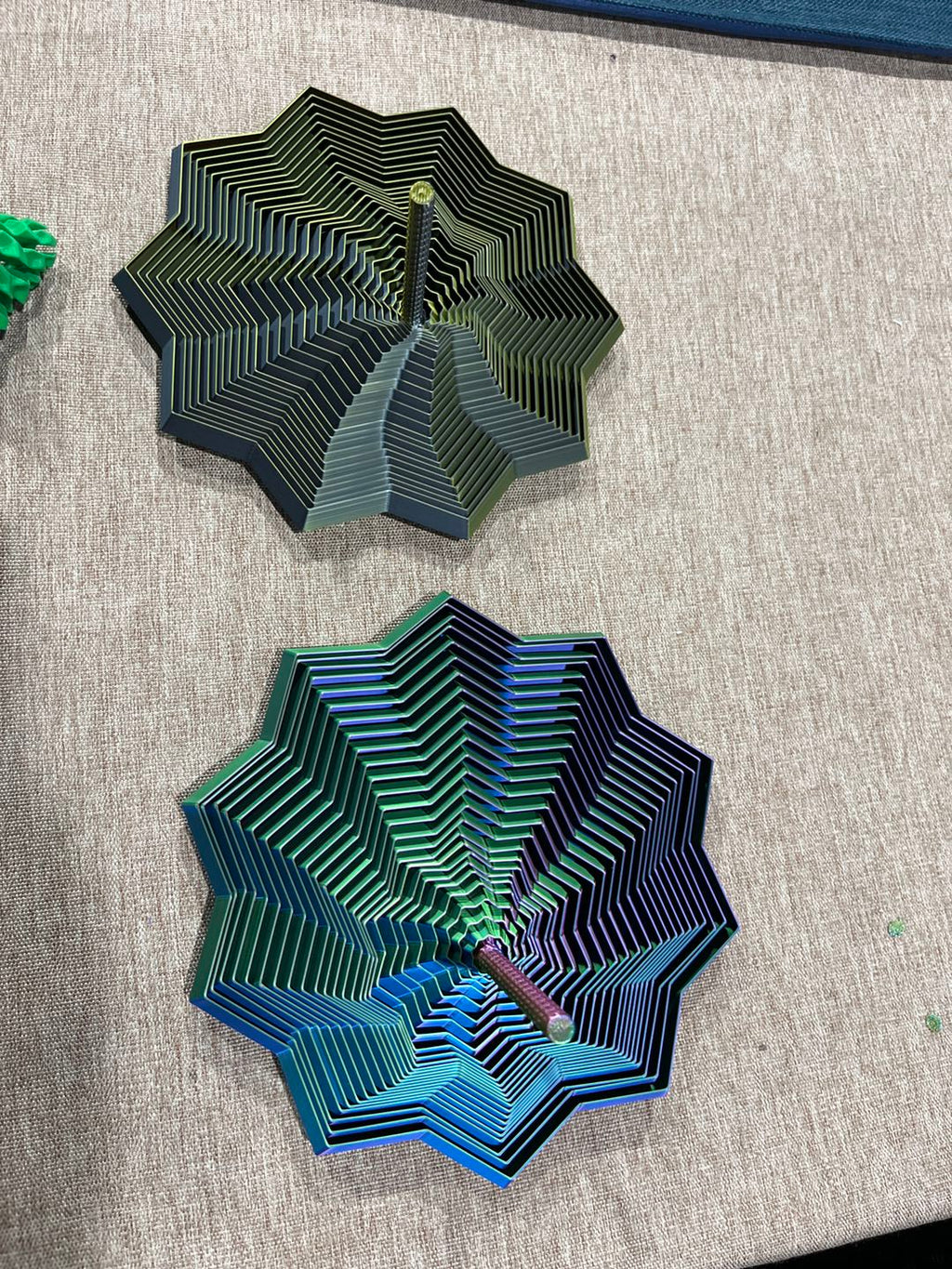 3d Printed Fractal Star Portable Playing Sensory Anti-stress Relief Toy For Children