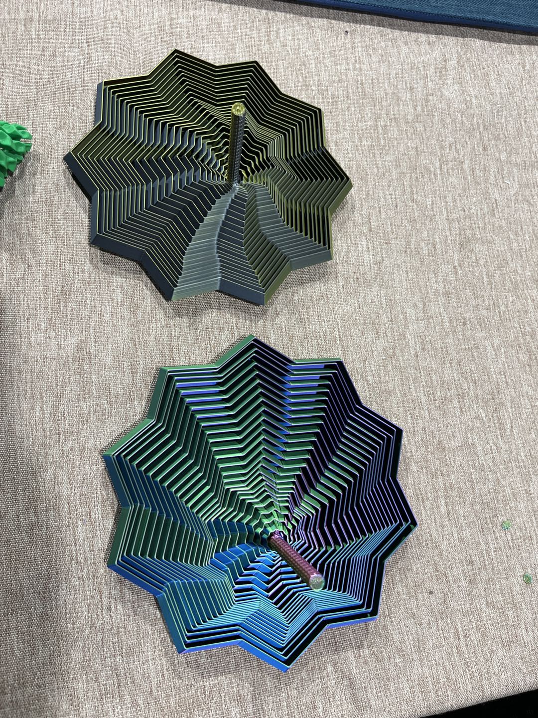 3d Printed Fractal Star Portable Playing Sensory Anti-stress Relief Toy For Children