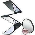 4 Way Mirror 360 Degree Portable Foldable Makeup Mirror, Self Hair Cutting