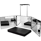 4 Way Mirror 360 Degree Portable Foldable Makeup Mirror, Self Hair Cutting