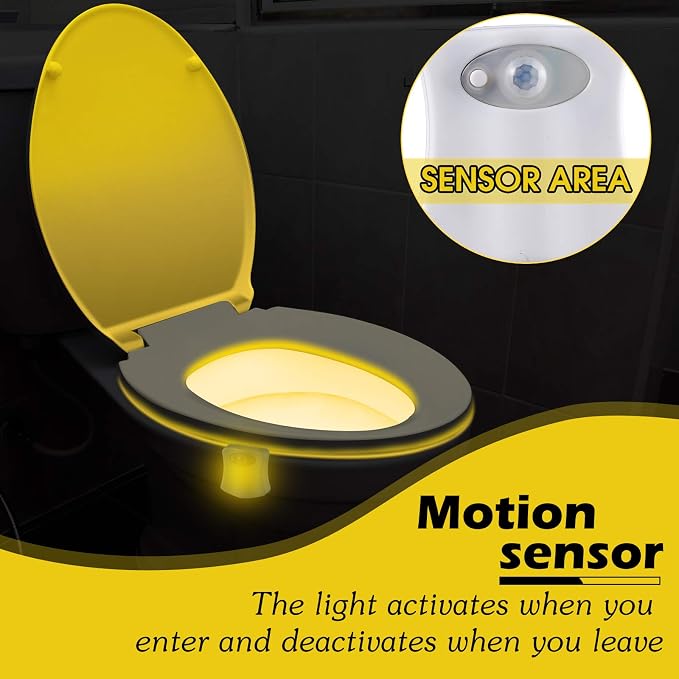 Motion Sensor Toilet Night Light