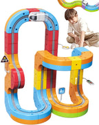 Premium Quality Train Toy: Educational Magic Electronic Train Rail Cube Set Toy