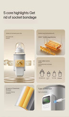 Portable Milk Warmer for Baby: Portable, Cordless, 5000mAh Battery, USB-charged
