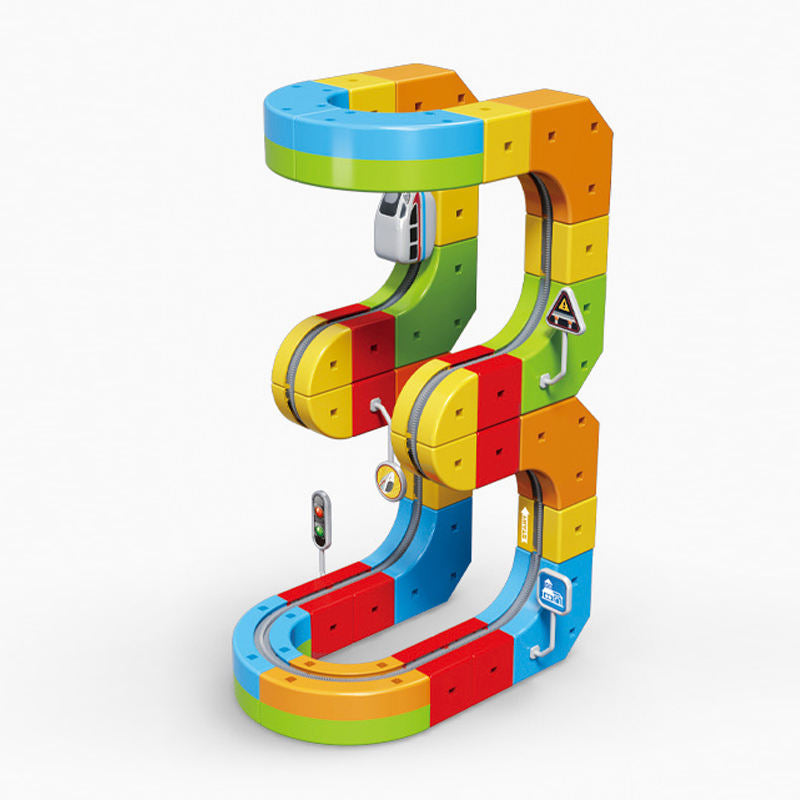 Premium Quality Train Toy: Educational Magic Electronic Train Rail Cube Set Toy