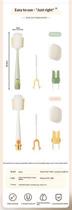 Multifunctional 5 in 1 Cup Brush Cleaning Tools,  Straw Brush Cleaner Bottle Lid Gap Cleaning Brush for Home Kitchen