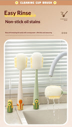 Multifunctional 5 in 1 Cup Brush Cleaning Tools,  Straw Brush Cleaner Bottle Lid Gap Cleaning Brush for Home Kitchen