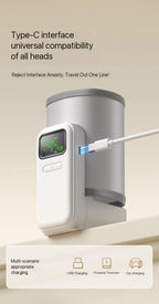 Portable Milk Warmer for Baby: Portable, Cordless, 5000mAh Battery, USB-charged