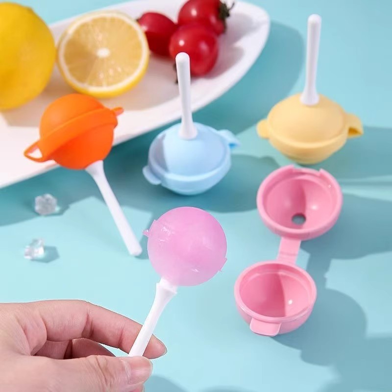 Lollipop Ice Cream Silicone Mold Food-Grade Ice Tray (10 Pcs)