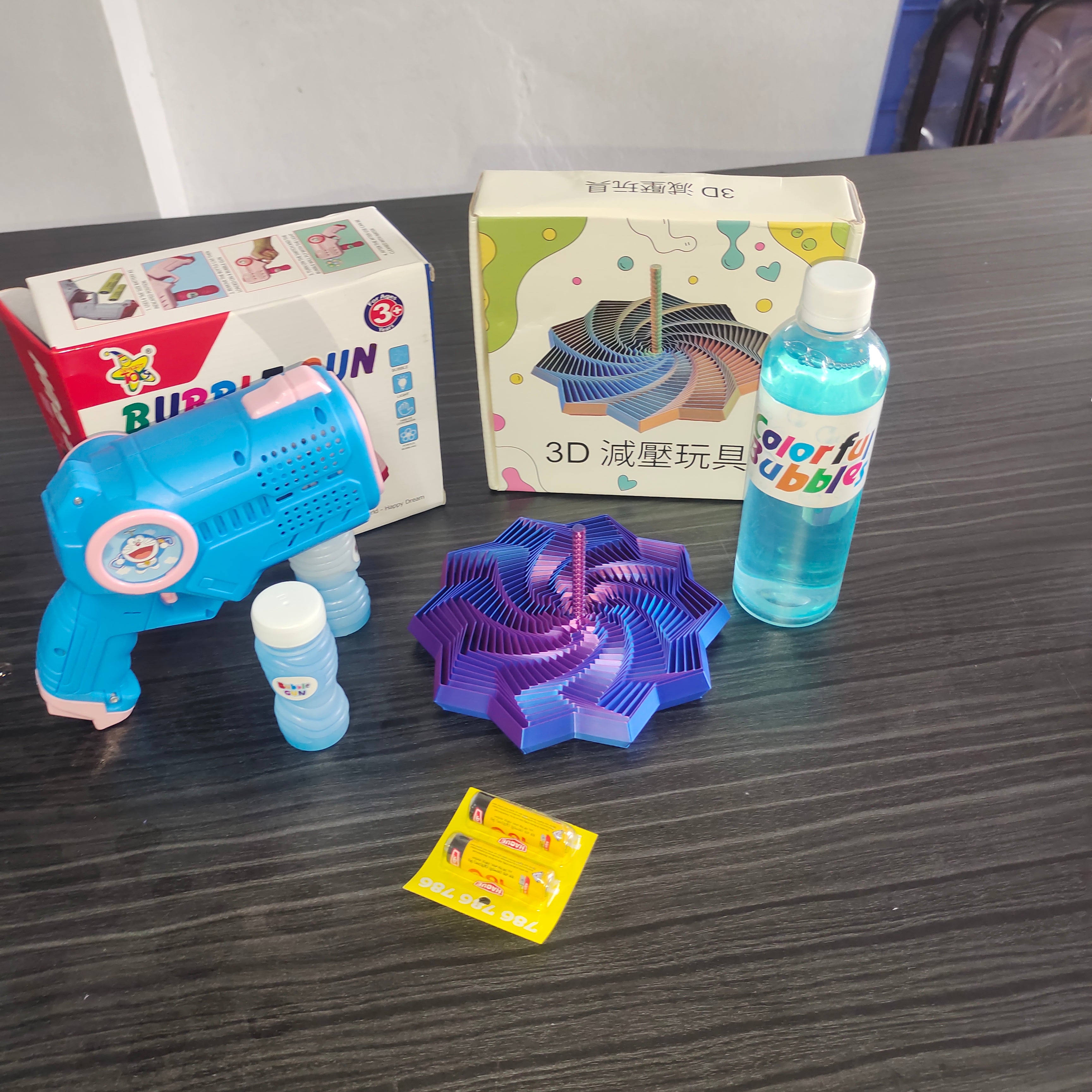 Bubble Gun 3D Stress Relief Toy Combo offer