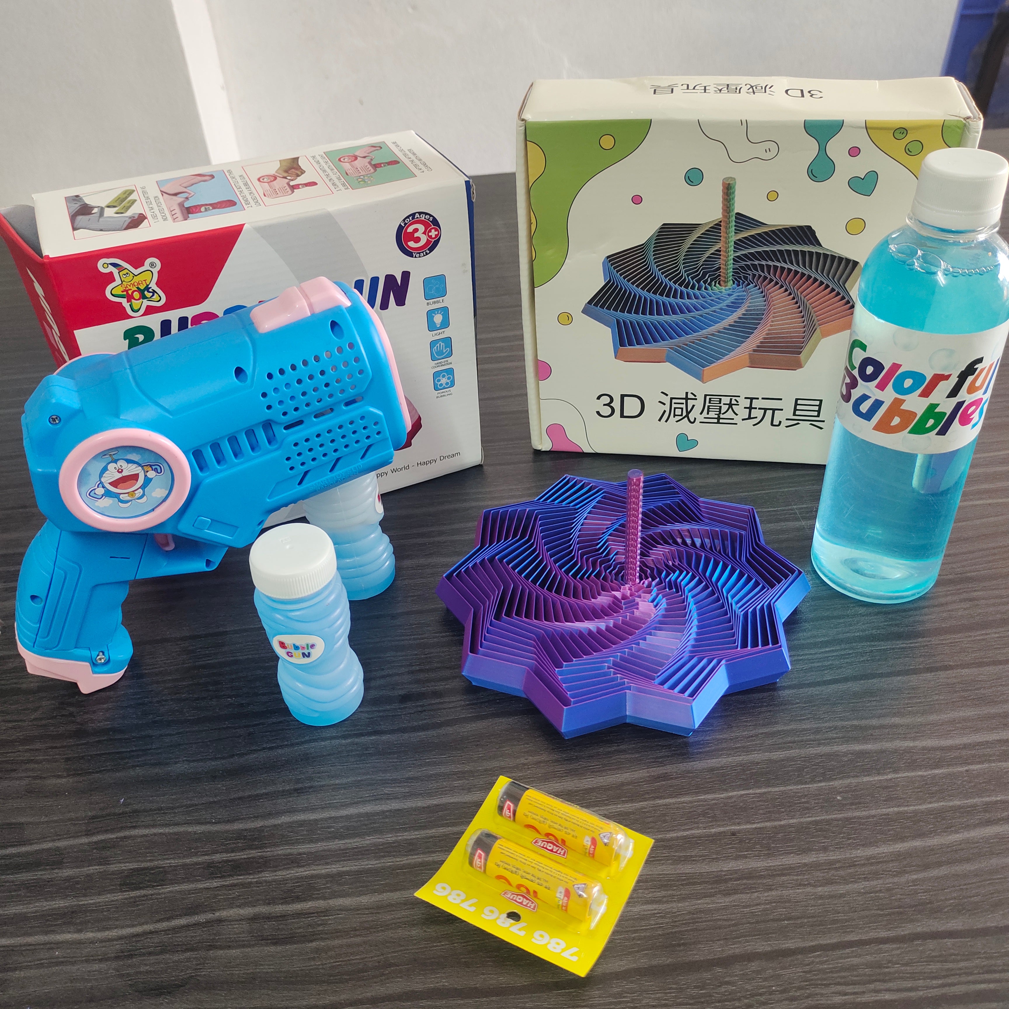 Bubble Gun 3D Stress Relief Toy Combo offer