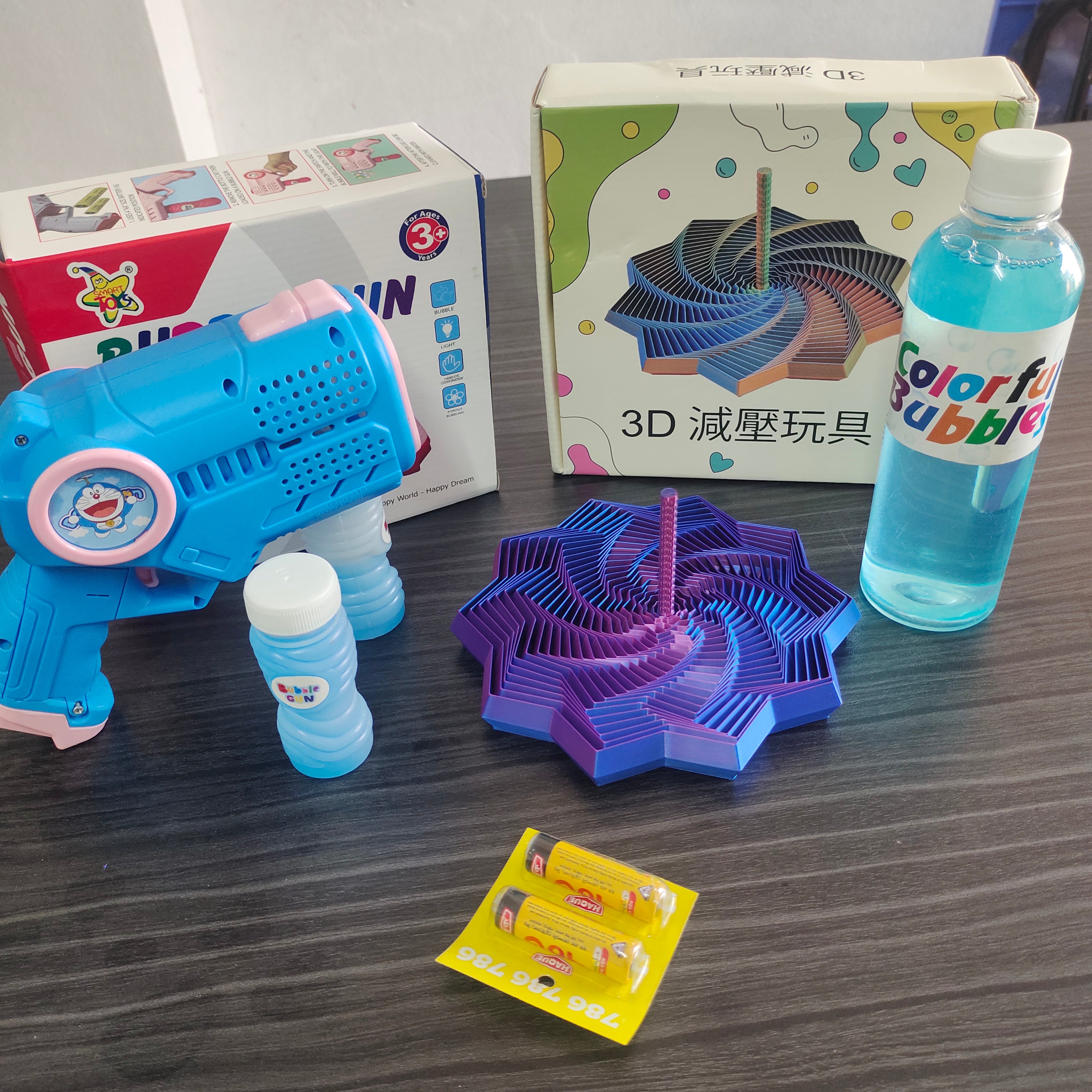 Bubble Gun 3D Stress Relief Toy Combo offer
